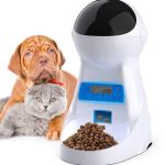 Sniffr® 2.5L Automatic Pet Feeder with Voice Recorder, Dog Feeder Pet Food Dispenser with Programmable Timer, Portion Control 1-4 Meals, Dual Power Supply for Small Medium Cats Dog Food Stand (Pack of 1)