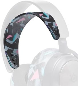 WC HeadbandZ Arctis Nova - Upgraded Silicone Headband for Arctis Nova Headsets by Wicked Cushions - Enhanced Flexibility, Comfort, and Style with Matching Earpad Designs| 90's Black