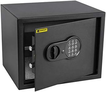 HomeSafe HV30E Möbeltresor mit Elektronikschloss, 30x38x30cm (HxBxT), Digitaler Tresor für Zuhause, Geldsafe für Geld Aufbewahrung, Dokumentensafe fürs Büro