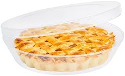 Mission Gallery Plastic Pie Carrier with Lid - Airtight Cover, BPA Free Container for Pies and Pastry Products - Round Keeper Keeps Cookies, Muffins, Cupcakes, Bakery Fresh