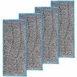 i-Robot m6 Washable and Reusable Wet Mopping Pads for Braava Jet Replacement by Blue Stars - Pack of 4