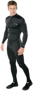 Henderson Hotskins Classic Unisex Spandex Jumpsuit for Diving, Snorkeling, UV Protection, Black XL