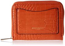 Accessorize London women's orange Card Pocket Purse wallet