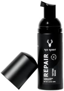 Mad Rabbit Tattoo Aftercare Soap - Tattoo Soap for New Tattoo - Fragrance Free Tattoo Foam Wash - Unscented Tattoo Cleaner Made with Clean + Vegan Ingredients, 2oz