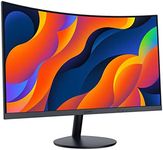 KOORUI 24-Inch Curved Computer Monitor- Full HD 1080P 60Hz Gaming Monitor 1800R LCD Monitor HDMI VGA, Tilt Adjustment, Eye Care, Black 24N5C