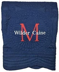 Personalized Baby Quilt, Blankets, Monogrammed Blankets for Kids, Baby Blankets for Girls, Embroidered Baby Gifts, Soft for Toddler Girl or boy, Crib Size