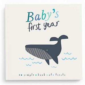 Lucy Darling Little Captain Baby Memory Book - First Year Journal Album To Capture Precious Moments - Milestone Keepsake For Girl - Made In USA