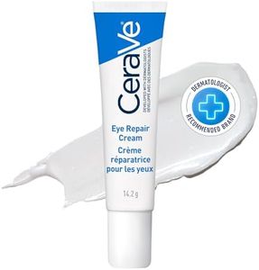 CeraVe EYE CREAM with Hyaluronic Acid for Under Eye Dark circles & Puffiness, Ophthalmologist Tested for Sensitive Eye Area, Fragrance Free, 14.2 Grams