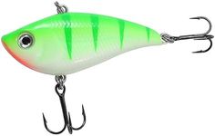 Northland Tackle Rippin' Shad Fishing Hook - Freshwater Fishing Lure for Bass, Walleye, Trout, Crappie, & Others - The Perfect Bait in Any Kit (Glo Perch, 2.6", 5/8 Oz)