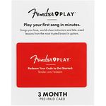 Fender Play – Instructional, Learn to Play Guitar Lesson Platform for Beginners – 3 Month Prepaid Gift Card