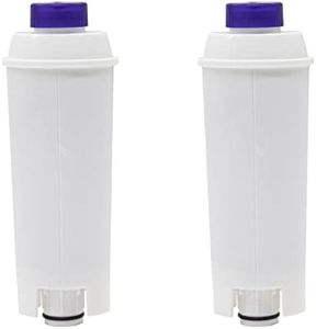 2 Pack Water Filter Replacement for DeLonghi Filter DLSC002 ECAM, Esam, ETAM, DLS C002, SER3017, 5513292811, EC680, EC800, Water Filter Cartridges Activated Carbon Softener