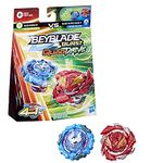 BEYBLADE Burst QuadDrive Salvage Valtryek Rashad V7 and Gilded Nemesis N7 Spinning Top Dual Pack - 2 Battling Game Top Toy for Kids Ages 8 and Up