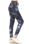 Leggings Depot JGA-Q542-A1010-S Divine Mercury Print Jogger Pants w/Pockets, Small