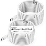 Poukey USB C to Lightning Cable 3M 2Pack[Apple MFi Certified], Fast iPhone Charger Cable for iPhone 14/13 Pro Max/Mini/12/11/XS/XR/X/8, Extra Long Lightning to Type C PD Fast Charging Cable Cord Lead