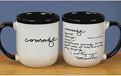 Courage Black/White Mug