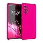 kwmobile Case Compatible with Samsung Galaxy A52 / A52 5G / A52s 5G Case - TPU Silicone Phone Cover with Soft Finish - Neon Pink