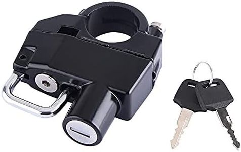 Motorcycle Helmet Lock Anti-Theft, Tamper-Proof Helmet Security Lock, for Motorbike Scooter Street Bike, Secures Helmet