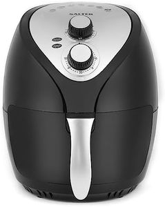 Salter EK2818HAS 3.2L Air Fryer - Compact, Hot Air Circulation, Oil Free, Removable Non-Stick Basket, Temperature Control To 200°C, 7 Functions, Small Household & Student Suitable, 30 Min Timer, 1300W