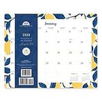 2023 Magnetic Refrigerator Calendar Wall Calendar Pad by Bright Day, 16 Month 8 x 10 Inch, Blue Lemon