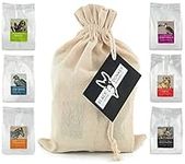 Gourmet Coffee Beans Gift Set - COFFEES OF THE WORLD | Whole Roasted Coffee Beans 600g (6 x 100g) - 6 Finest Single Origin Coffees | Hamper Style Gift Idea for Him & Her