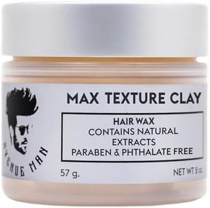 Avenue Man Max Texture Clay - Hair Products for Men (2oz) - Hair Pomade with Herbal Extracts for Wet or Dry Hair - Paraben-Free Hair Putty - Improved Formula