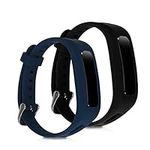 kwmobile Straps Compatible with HONOR Band 3e Straps - 2x Replacement Silicone Watch Bands