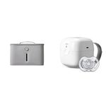 Nuby Baby Bottle Steriliser, 3 Minute Sterilising Cycle, Fast and Effective UV Electric Sterilising Solution, Kills 99.9% of Germs, UV Steriliser & UV Dummy Steriliser, No Water, Chemicals