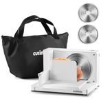 CUSIMAX Meat Slicer for Home,Foldable Meat Slicer with Storage Bag,Child Safety Switch and 2 Removable Blades,Electric Deli Slicer Adjustable Thickness 0-20mm for Cut Meat,Cheese,Bread,Fruit
