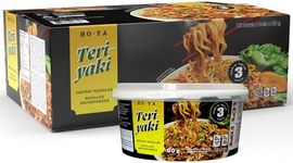 HO-YA Teriyaki Flavoured Ramen Bowls, 12 Pack 80g Instant Noodles