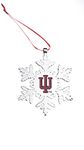 Collegiate Pulse Indiana Hoosiers NCAA Snowflake Christmas Ornament