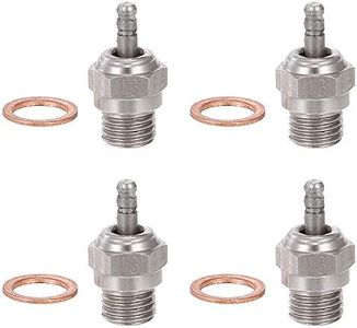 Globact 4pcs 70117 Hot Glow Plug N3 No. #3 Spark Nitro Engine Parts Replace OS for Traxxas Kyosho HSP HPI Redcat 1/8 1/10 RC Car Truck Buggy