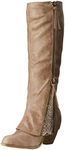 Not Rated Women's Sassy Classy Riding Boot, Taupe, 8.5 M US