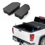 Shademax Stake Pocket Covers Custom Fit for 2019-2023 GMC Sierra 1500 Chevrolet Silverado 1500 2500HD 3500HD Truck Bed Rail Hole Plugs Stake Pocket Caps Cover (Set of 2)