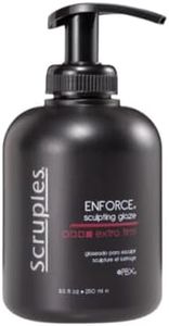 Scruples Enforce Sculpting Glaze - Strong Hold Hair Gel to Create Body & Lift - Weightless Hair Glaze Without Build Up - Water Soluble Formula for All Hair Types (8.5 oz)