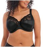 Elomi Women's Cate Underwire Full Cup Banded Bra Coverage,Black,42G