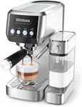 MAttinata Espresso Machine 20 Bar, Espresso Maker with Milk Frother, Cappuccino Machine for Home with 2.0 Long Life Automatic Milk Tank, Coffee Maker Present, Stainless Steel-Mattino Ultra