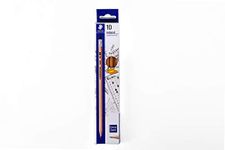 STAEDTLER Exam pencils in natural wood barrel in pack of 10 nos. with ruler