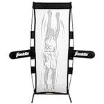 Franklin Sports Basketball Defender Dummy - Basketball Training + Practice Equipment - Practice Defender with Detachable Arms for Shooting + Dribbling Drills - Large 7' x 2' Dummy Defender, Black