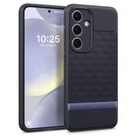 Caseology Parallax for Samsung Galaxy S24, [Military Grade Drop Protection] S24 Case Ergonomic 3D Hexa Cube Designed Case for Samsung Galaxy S24 - Navy Violet