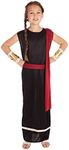 Bristol Novelty CC206 Roman Girl Costume, Red, Age 8-10 Years Old