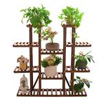 Store2508 Solid Wooden Vertical Garden Multi Layer Plant Stand 116 x 115 x 25 Cm Model MB800