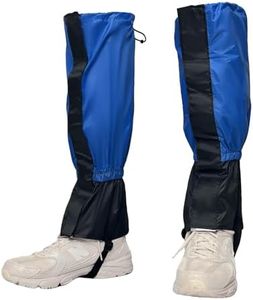 BUBEHYMY 1 Pairs Gators for Hiking Boots,Adjustable Leg Gaiters for Women and Men Boots, Waterproof and Breathable Trail Gaiters for Hiking, Snow and Garden Weeding(Style A-Blue)