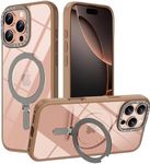 Miracase 2024 Magnetic for iPhone 16 Pro Max Case with Stand 6.9'' [Compatible with MagSafe] Shockproof Phone Case for iPhone 16 Pro Max with Flexible & Reliable Built-in Kickstand, Desert Brown