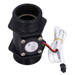 Fafeicy YF-DN40 Water Flow Hall Sensor, 5-150L/min Water Flow Meter Flowmeter Counter, Water Flow Switch, Magnetic Water Sensor Switch with G1.5in Male Thread Interface