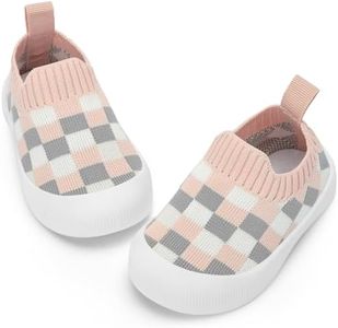 BACSAC Baby Shoes Toddler Shoes Boys Girls Infant Sock Shoes Lightweight Breathable Walking Baby Shoes 6-36 Months Pink,18-24 Months