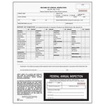 Record of Annual Inspection with Inspection Decal 100-pk. - Continuous Format, 2-Ply, Carbonless, 9.5" x 11" - Complies with DOT AVIR Requirements 49 CFR Part 396 - J. J. Keller & Associates