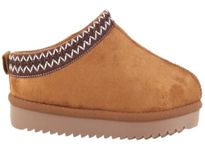 sole london GIRLS SLIP ON WARM FAUX FUR LINED IN OUT DOOR KIDS SLIPPERS SHOES BOOTS