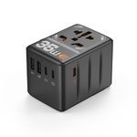 TESSAN Universal Travel Adapter, 35W International Plug Adaptor with 3 USB C and 2 USB A Charging Ports, Worldwide Power Outlet for US to European EU UK AUS Ireland(Type C/G/A/I)