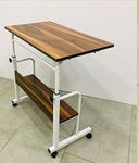 Multi-Purpose Portable Laptop Table/Bedside with Workstation Wheels/Height Adjustable Dining/Small Space Study Desk