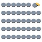 UFURMATE Furniture Gliders, 40Pcs Self-Stick Teflon Furniture Sliders Furniture Kitchen Appliances Sliders Round Self-Adhesive Furniture Gliders, Diameter 0.79in